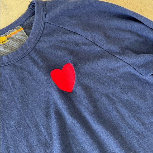 Aviator Nation Heart Embroidery Sweatshirt -Navy  Size 2XL ❤️ unisex - Picture 8 of 13
